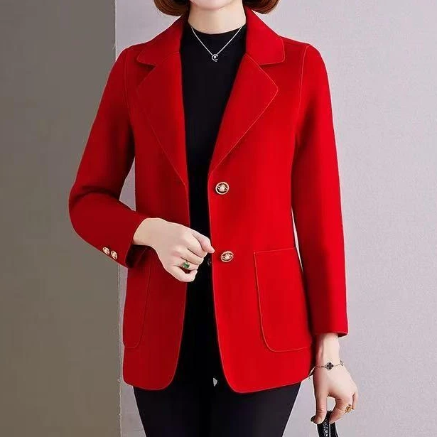 8306 新款女士时尚百搭双面大衣  三楼