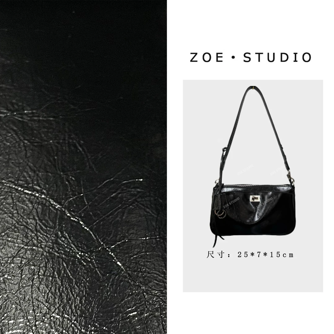 【佐伊甄选】QYX-9775-黑色轻奢女士时尚百搭单肩腋下斜挎包包