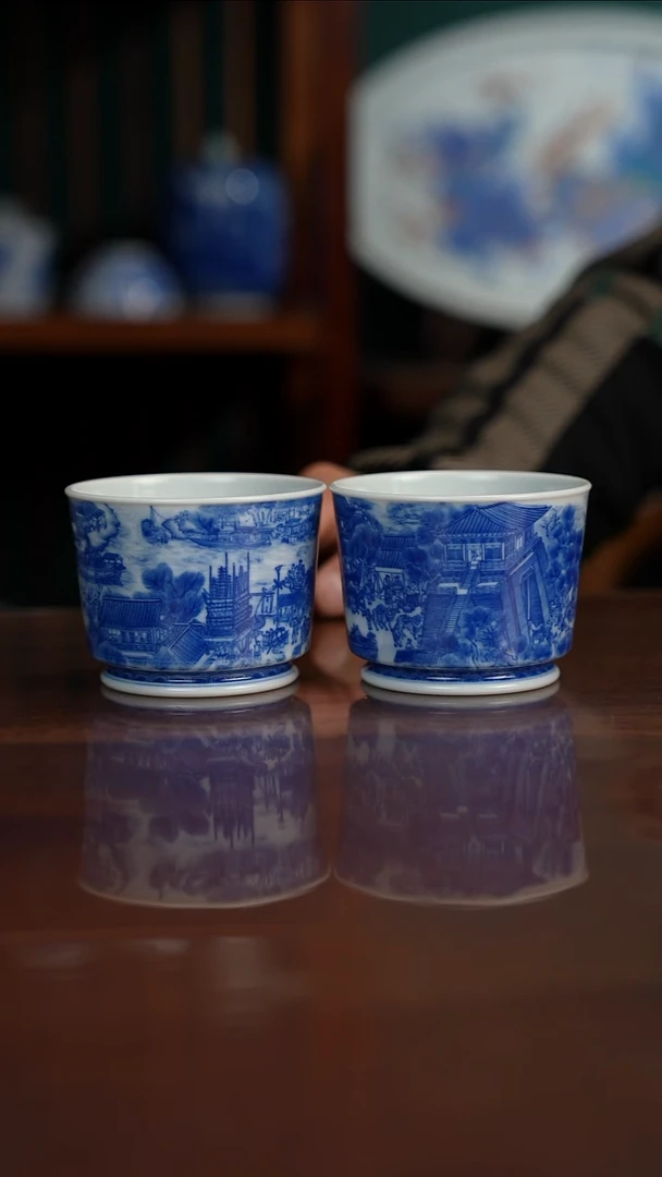 晓竹窑青花清明上河图