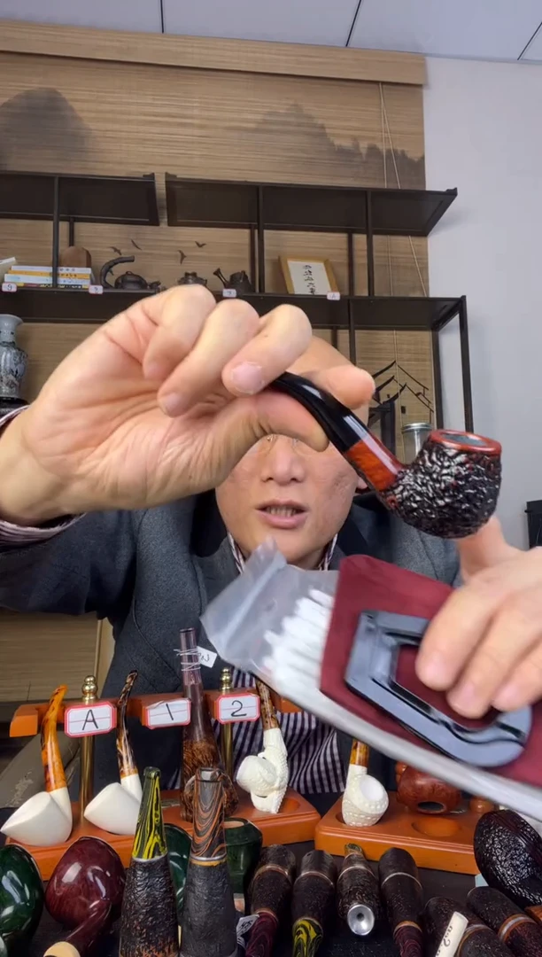 石楠木纯手工意大利石楠木烟斗771