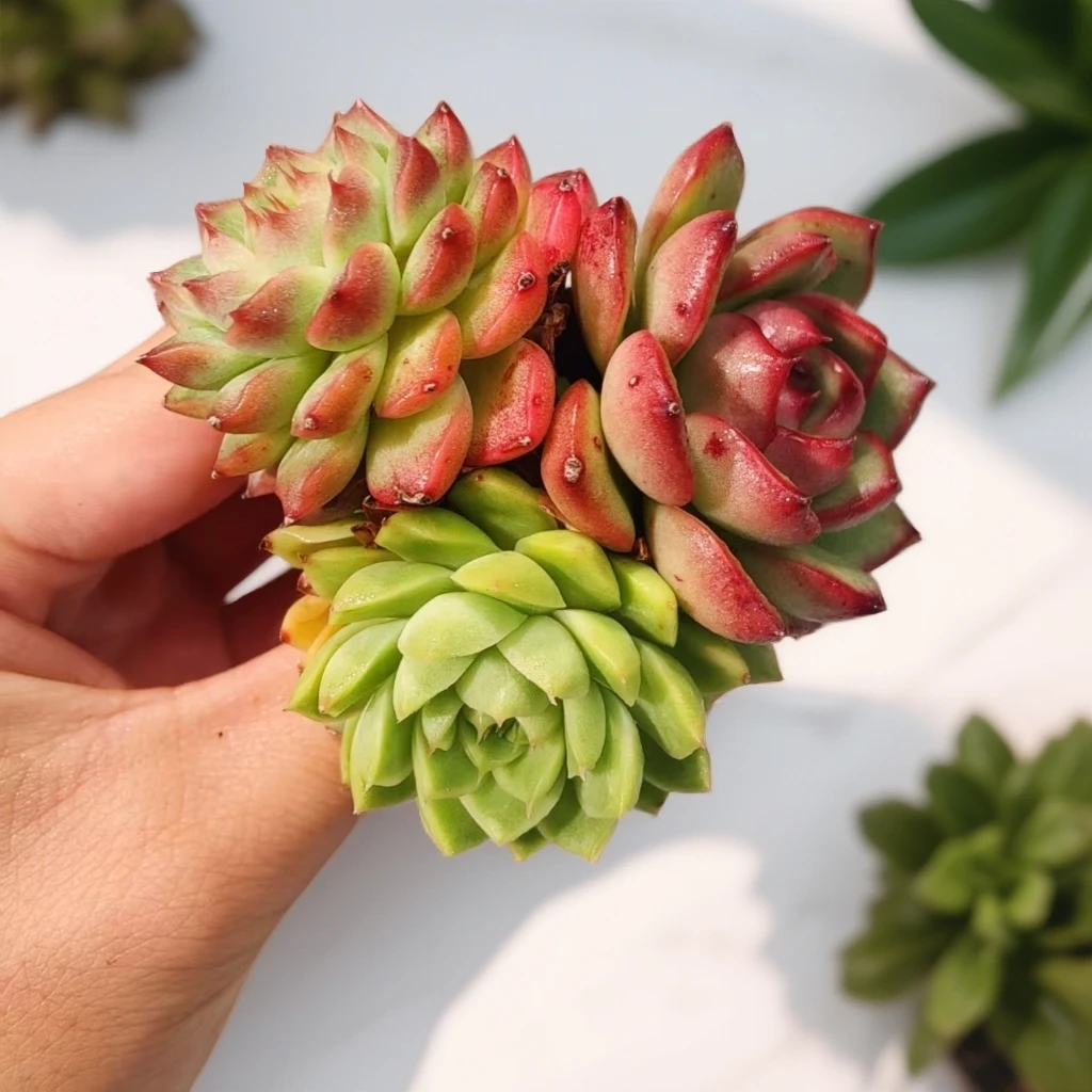 深红--【①号】吉祥三宝大海绵--无土多肉单品（1颗/不带盆）