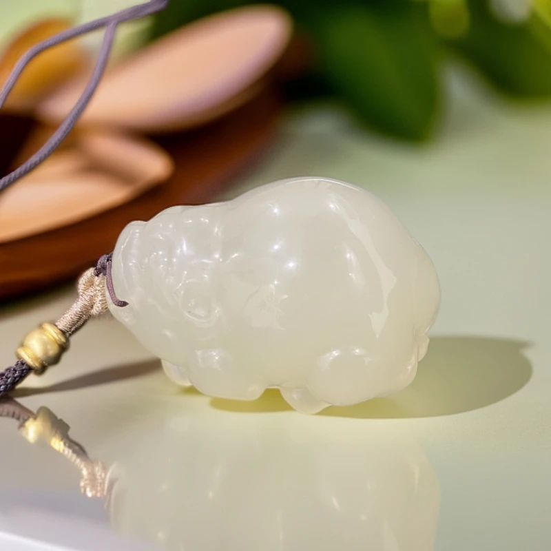 天然和田玉 晴水大貔貅 A0146