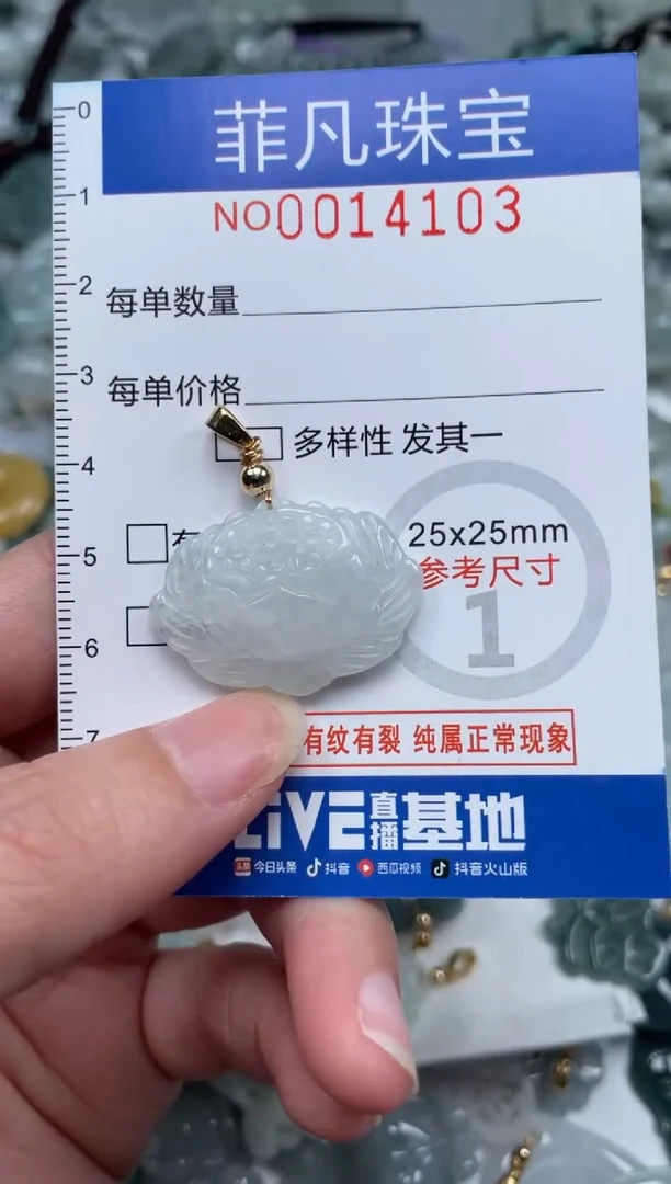 颈饰未镶嵌翡翠14103