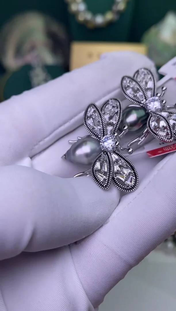 【闪购商品】海水珍珠胸饰未镶嵌10-12多样性发一