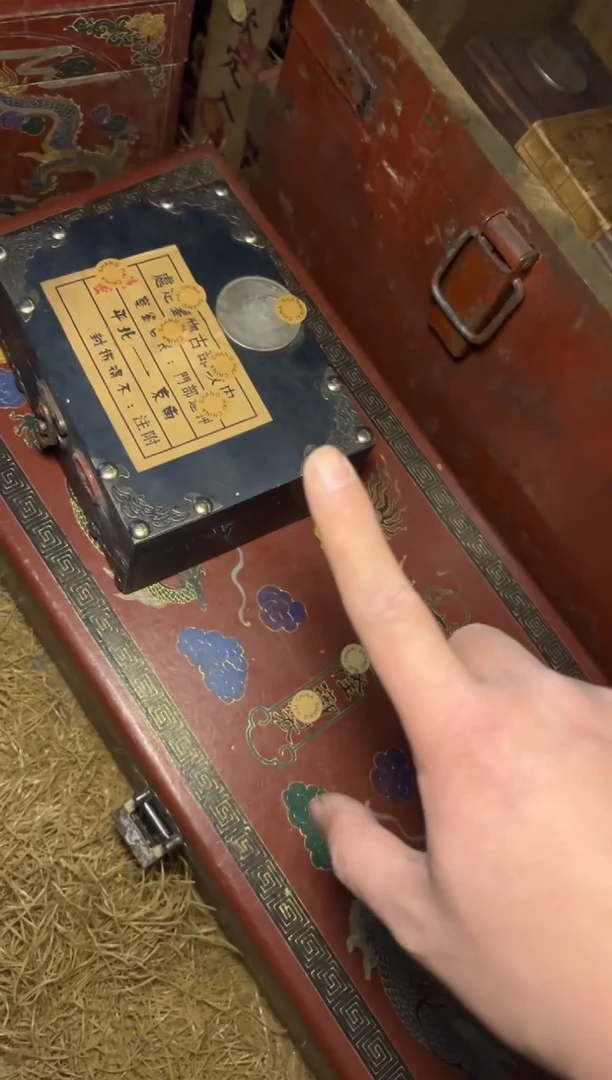 木---福利-复古工艺风--开/绿头大木盒·