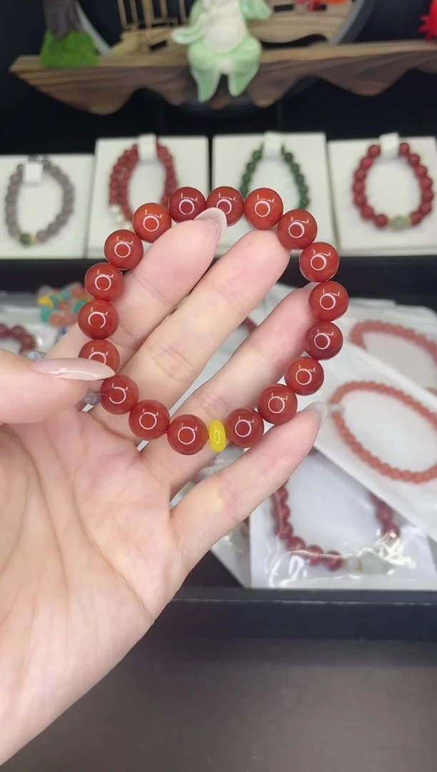 【闪购商品】南红玛瑙手链合金南红手链