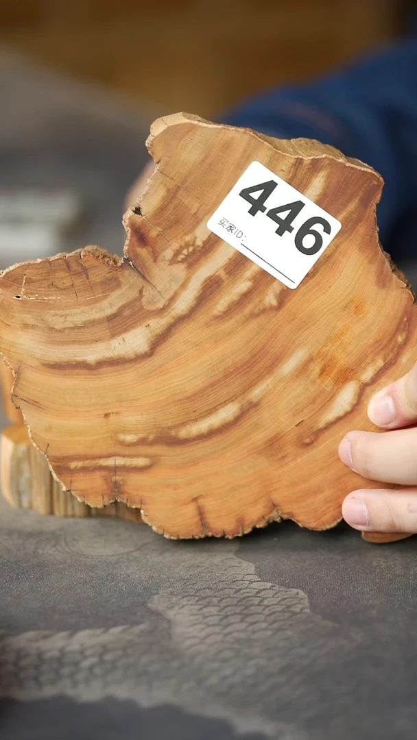 柏木（崖柏）446号陈化干黑油料原木甜香杯垫香片