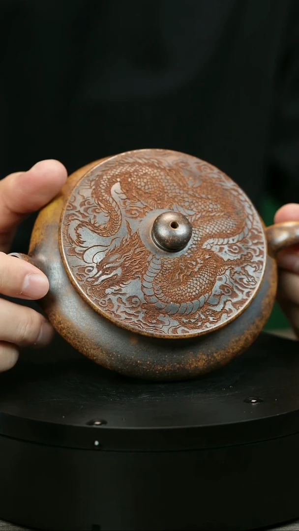 茶壶紫砂祥****振H2134顾建平柴烧大明扁炉