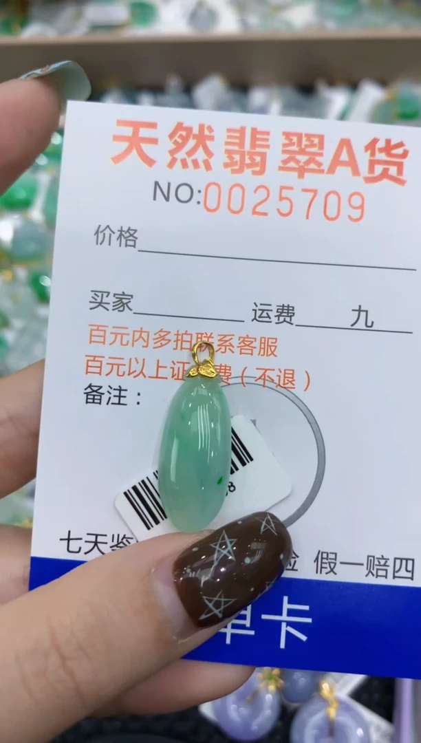 【闪购商品】翡翠颈饰18K金镶嵌11111111111111
