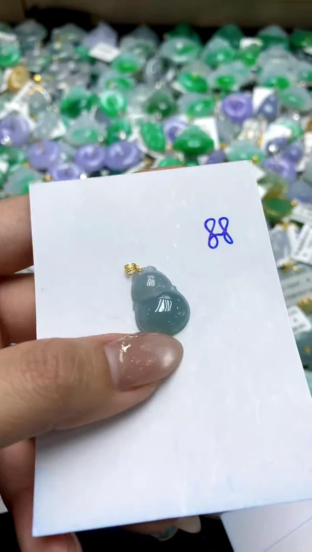 【闪购商品】翡翠颈饰18K金镶嵌1111111111111111