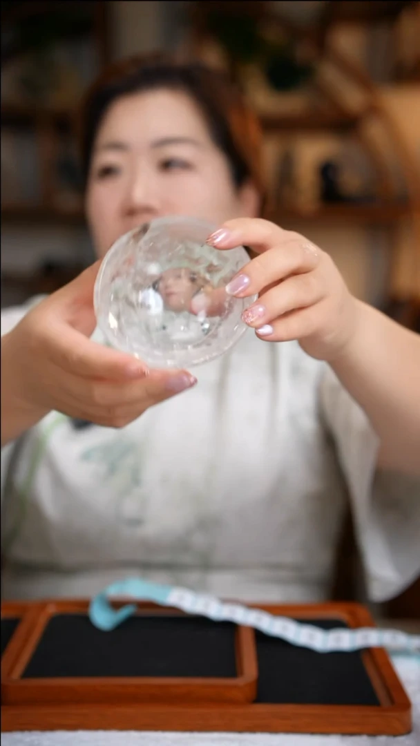 水晶珠宝半成品未镶嵌白水晶碗D917