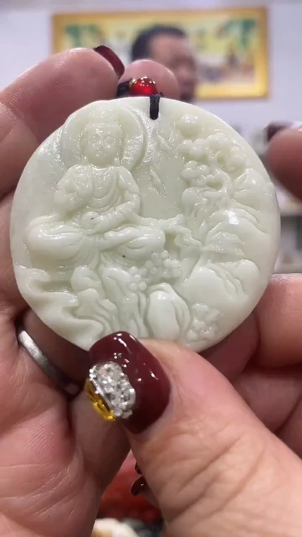 未镶嵌蛇纹石玉吊坠多样性发货发其中一件