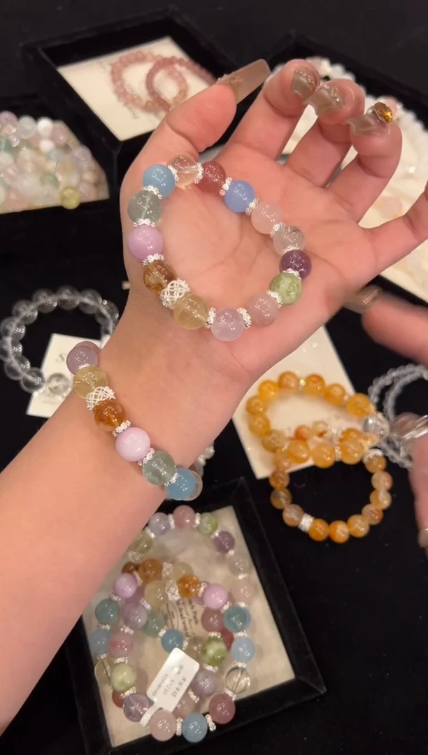 【闪购商品】水晶手链合金多宝手链x1230