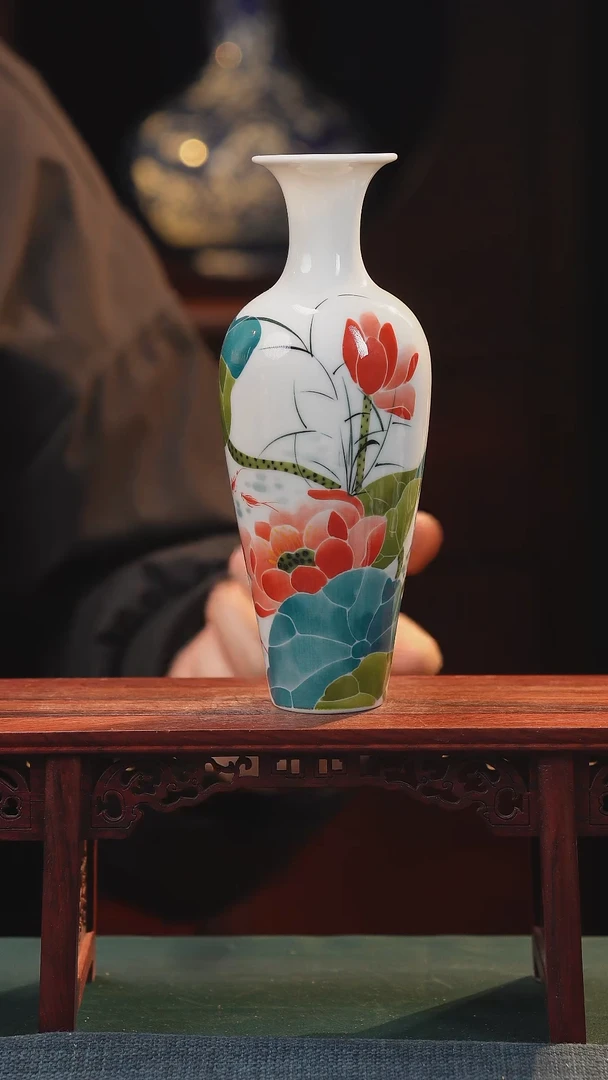 【闪购商品】摆件釉下五彩纯手工手绘原创瓷器