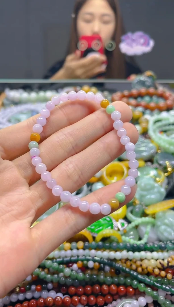 颈饰未镶嵌翡翠5MM/P/翡翠A货，一件也是批发价