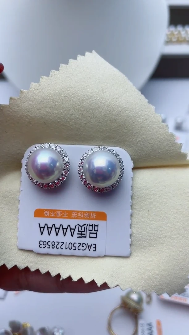 【闪购商品】淡水珍珠耳饰银S925镶嵌W2