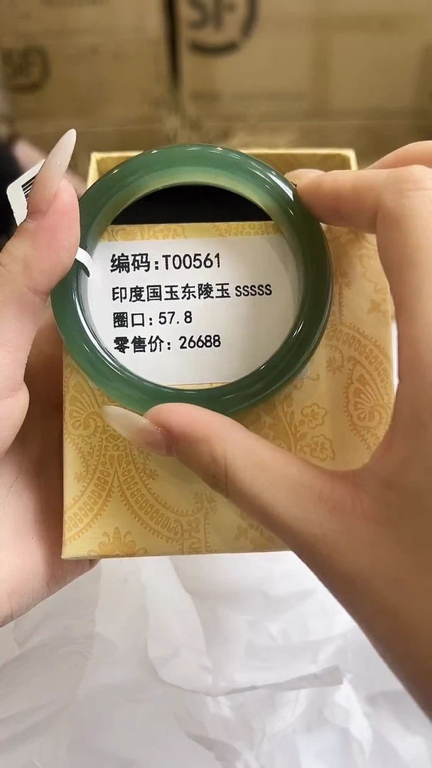 未镶嵌手镯石英质玉T00561