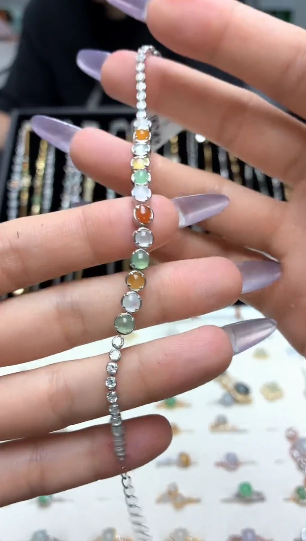 颈饰银S925镶嵌翡翠1