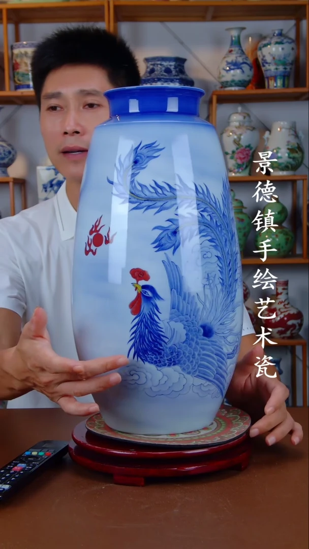 现代景德镇手工手绘陶瓷摆件47