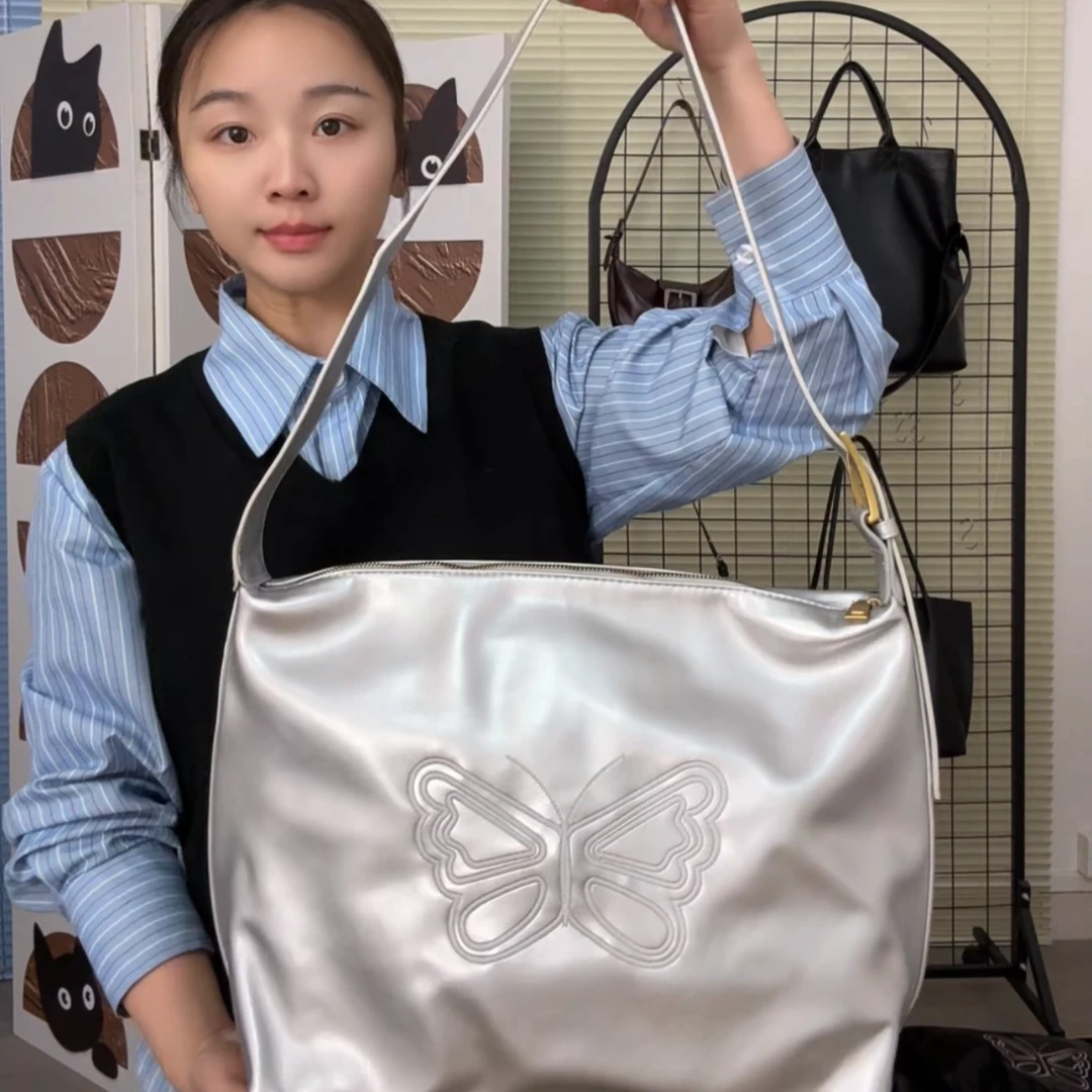 05百搭高级感简约大容量单肩斜挎托特包