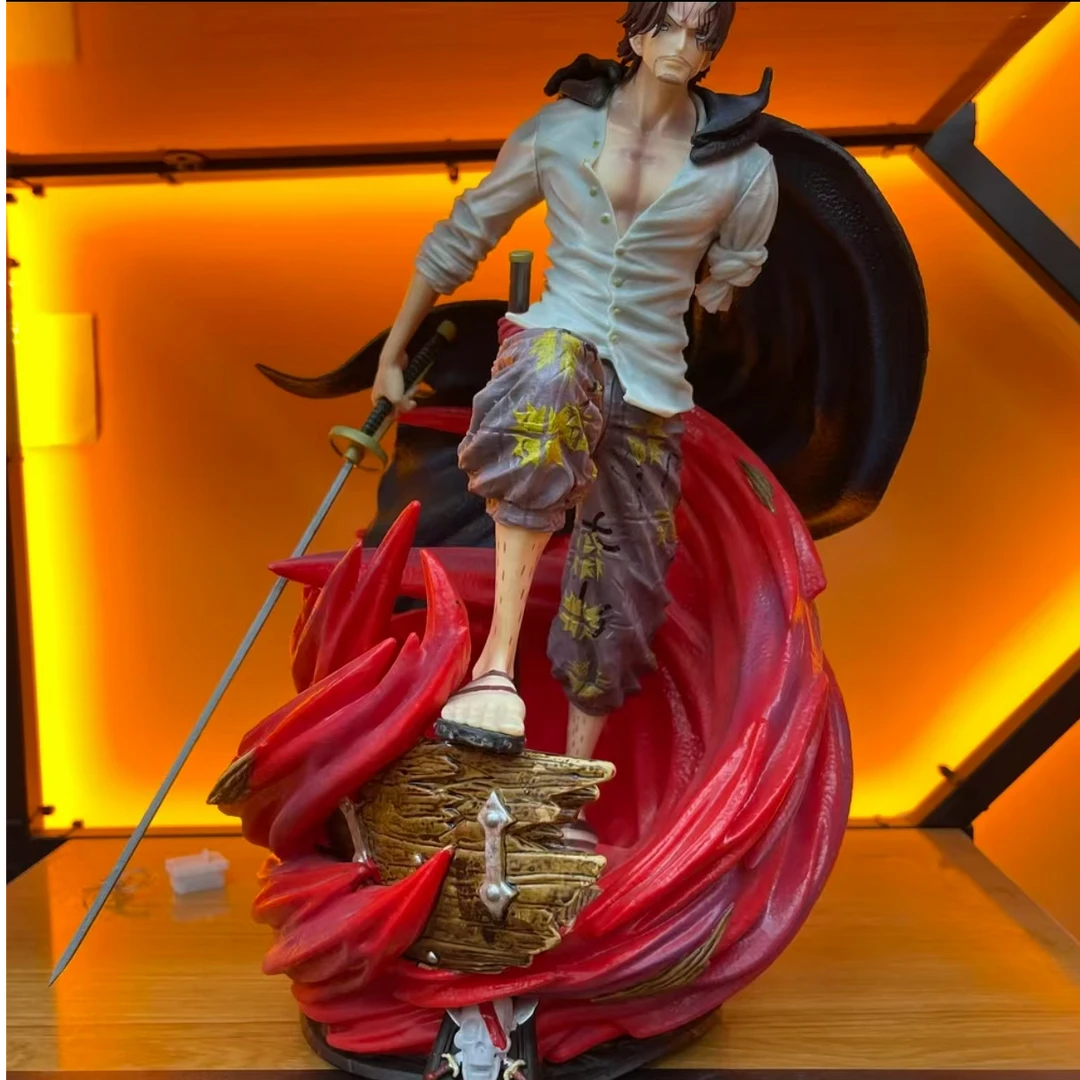 （现货）高约36cm 海贼王 红发香克斯 手办模玩摆件