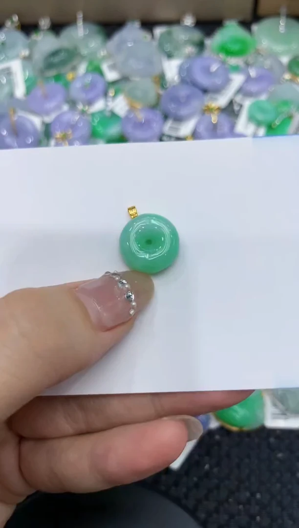 【闪购商品】翡翠颈饰18K金镶嵌222222222