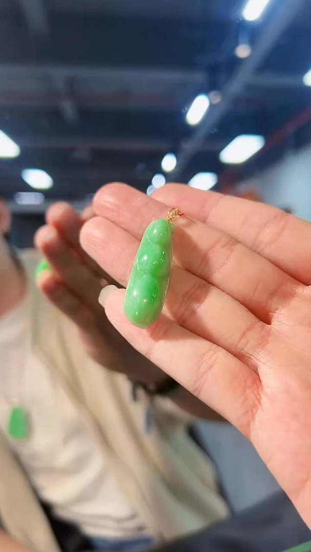 【闪购商品】翡翠颈饰18K金镶嵌缅料A货/支持复检/一件