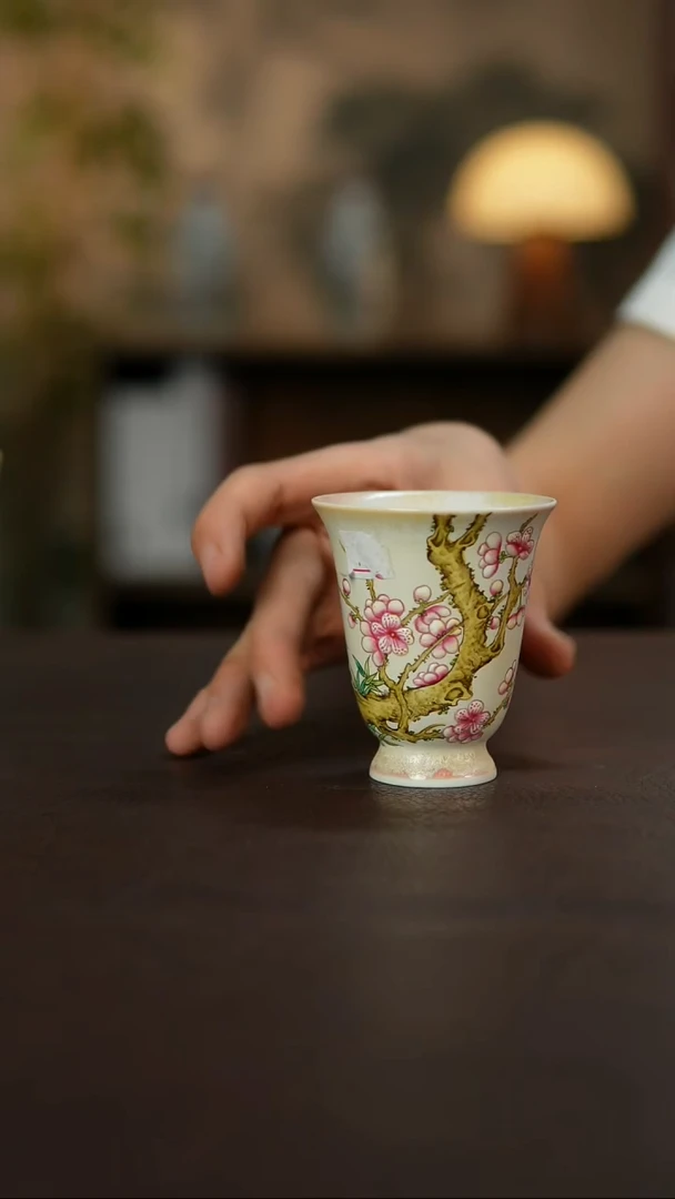 杯景德镇陶瓷杯碗柴烧多人
