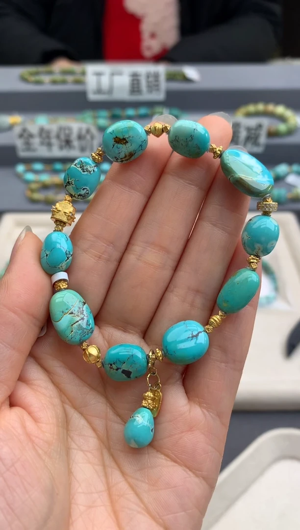 未镶嵌绿松石手链茜.A134
