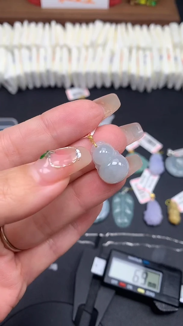 【闪购商品】翡翠吊坠(不含链)18K金镶嵌MS160703