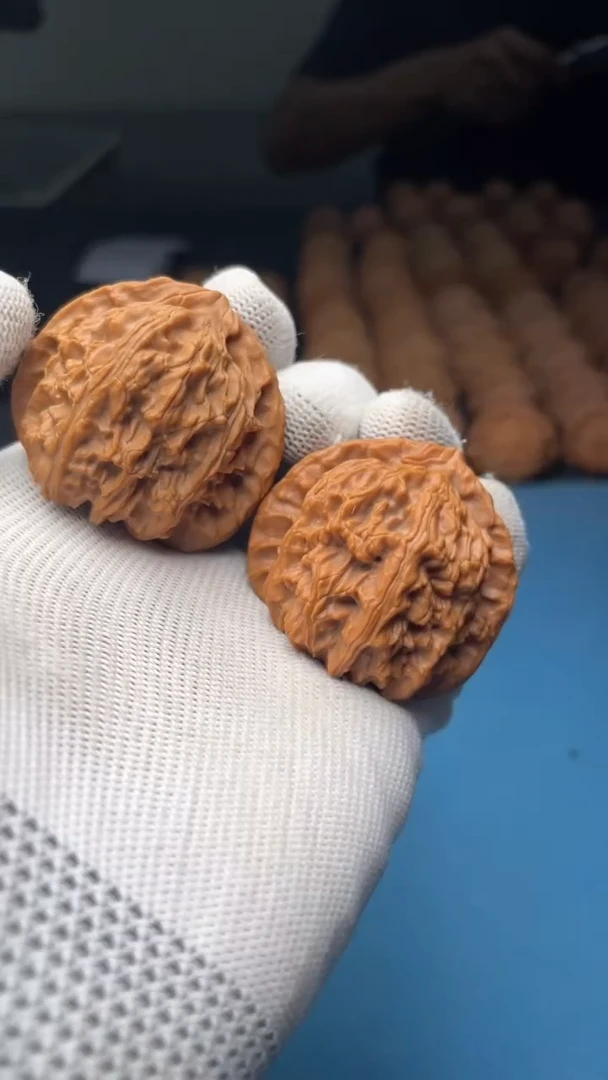 桃核把件a52  白狮子 41尺