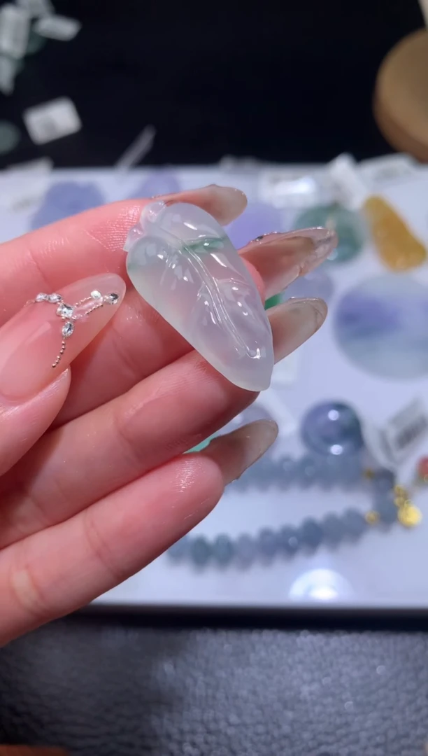 【闪购商品】定制翡翠未镶嵌叶子