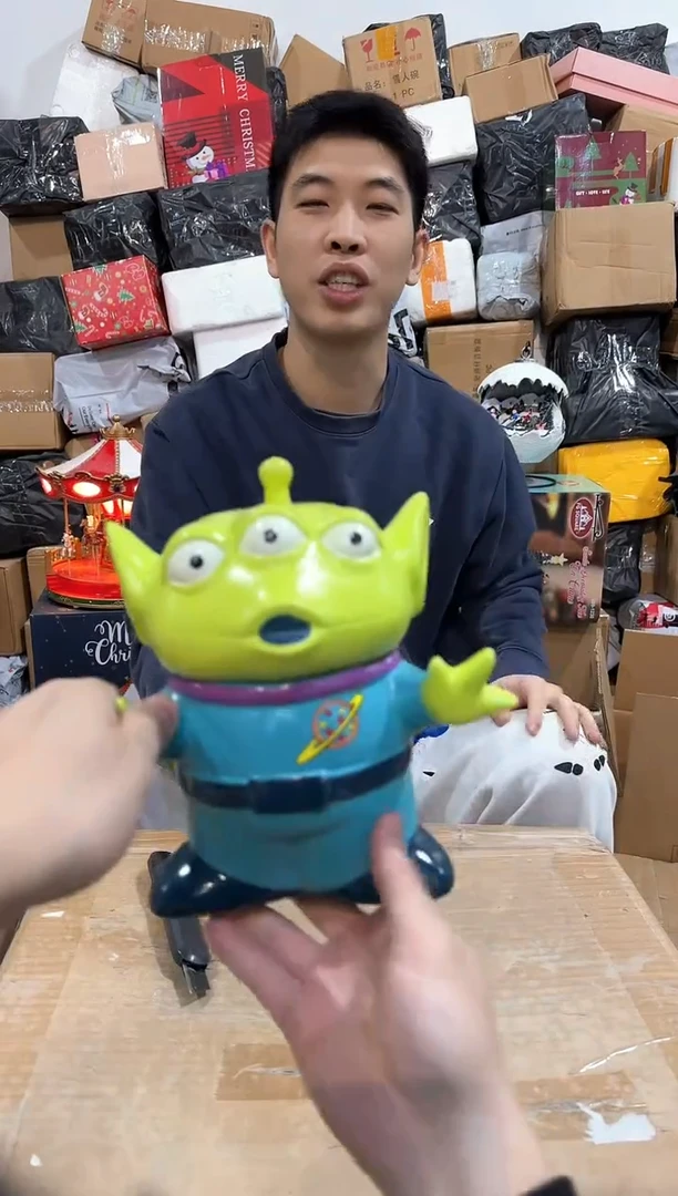 瓷片三眼仔全身罐
