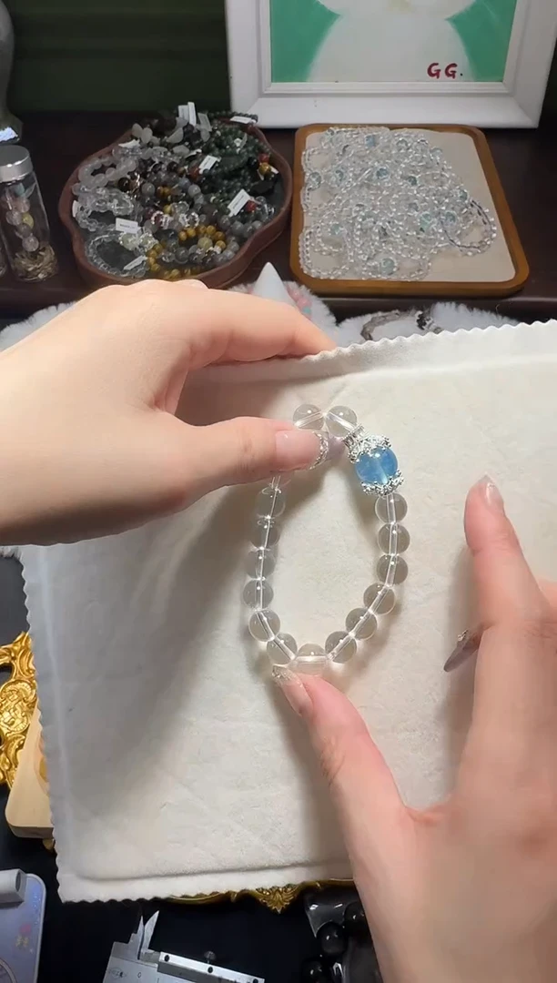 【闪购商品】水晶手串未镶嵌白水晶海蓝宝