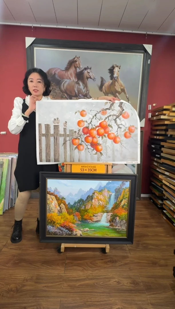 油画【7号】朝鲜原创纯手绘孤品油画丨顺丰包邮