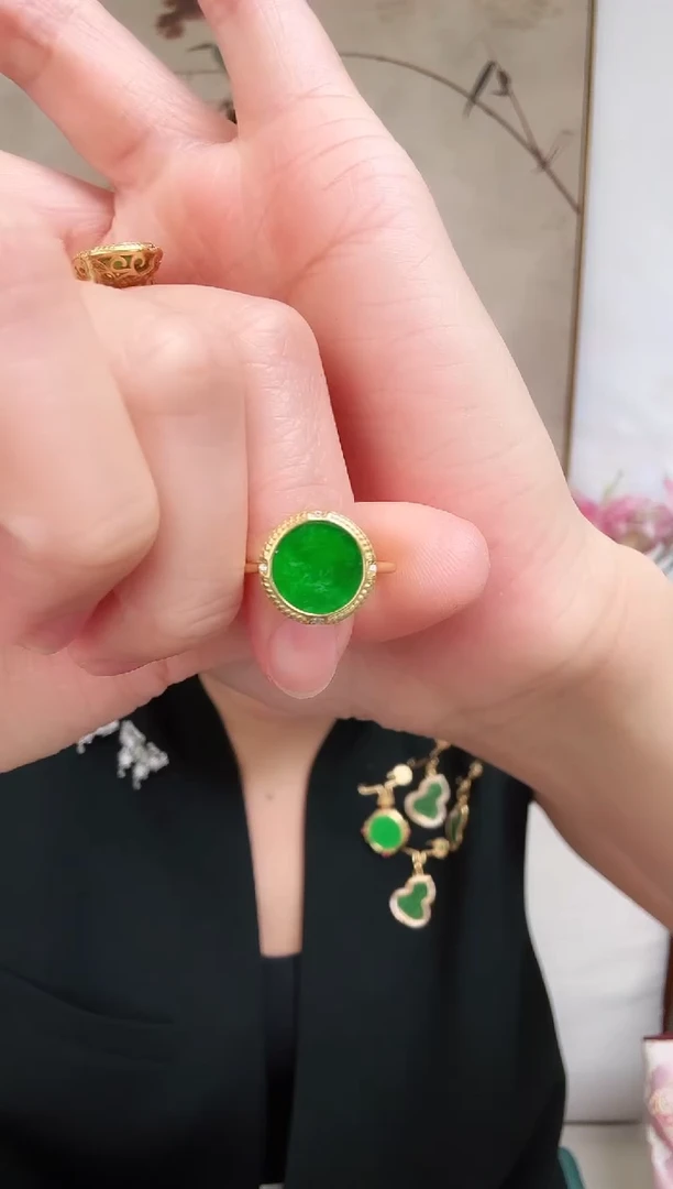 【闪购商品】翡翠戒指银S925镶嵌戒指/多样性发货一件