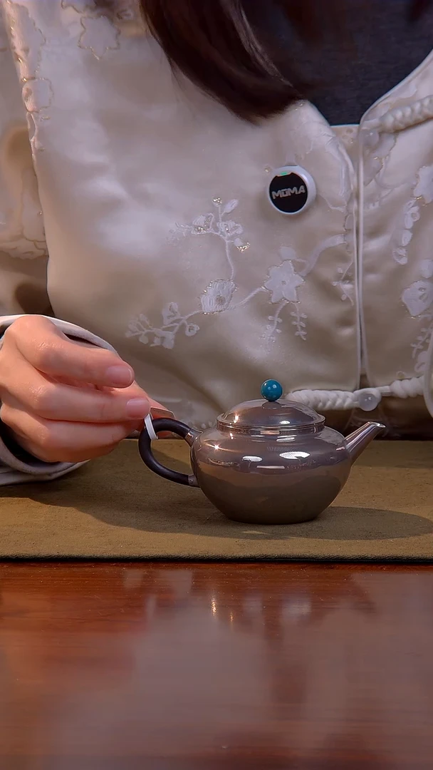 浮丘山房 满盛 紫皮 足银 泡壶