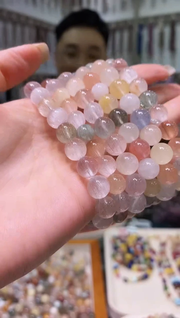 水晶手串未镶嵌15多样性发其一 9+