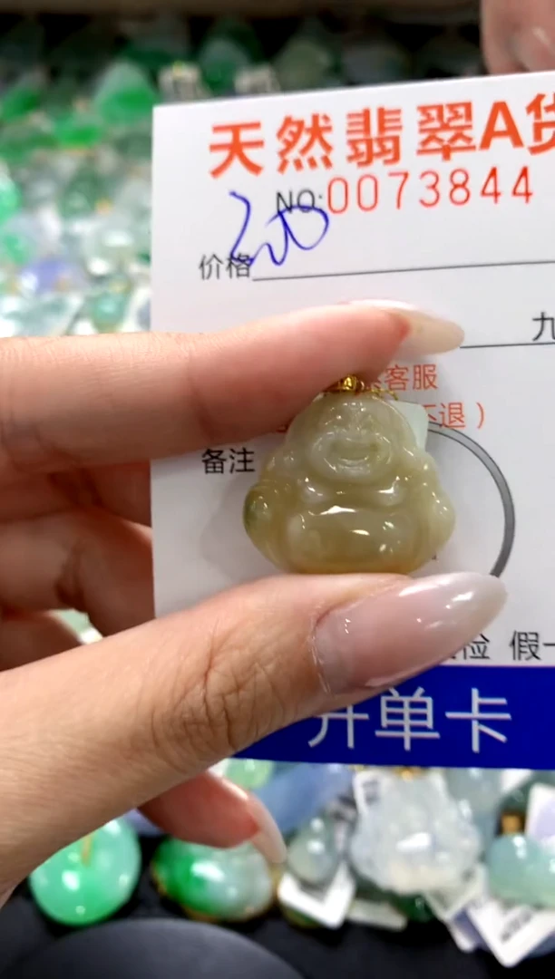翡翠18K金镶嵌颈饰1111111111111111