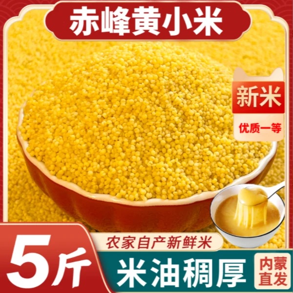 【2025年新米】内蒙赤峰糯黄小米油小米月子米优质五谷杂粮