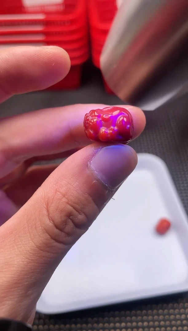 【闪购商品】南红玛瑙单珠未镶嵌41号柿子红卡12*16貔貅一颗