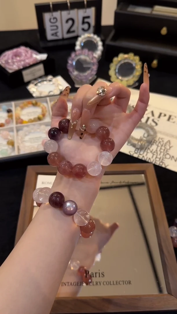 未镶嵌手链水晶草莓晶多宝x3173