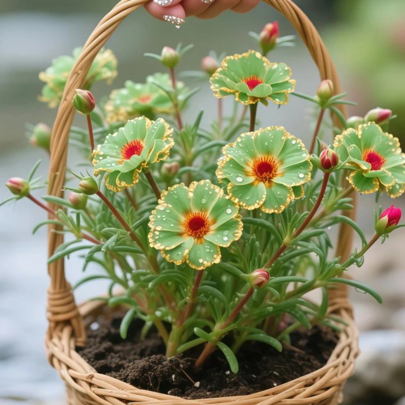 新品【绿精灵】太阳花老桩盆栽阳台玫红庭院室内外耐寒花卉重瓣宿根