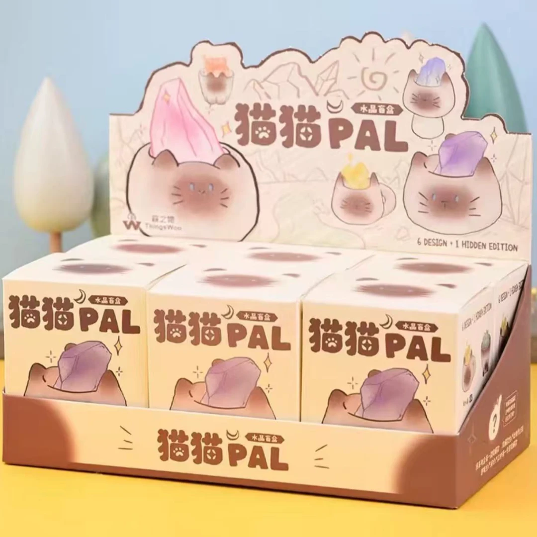 PAL水晶猫猫扩香石盲盒摆件（主播代拆）