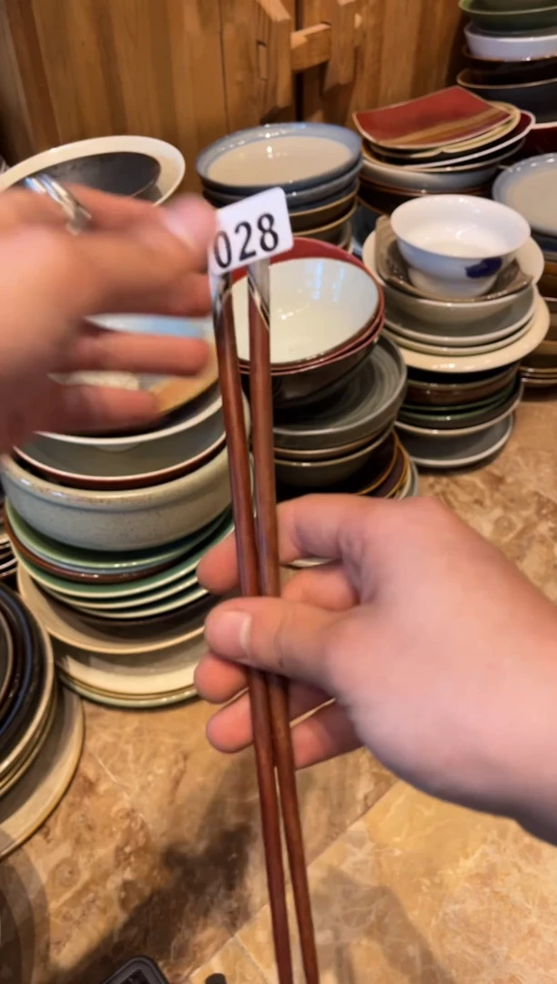 【闪购商品】瓷片28  红酸枝木筷（三双）