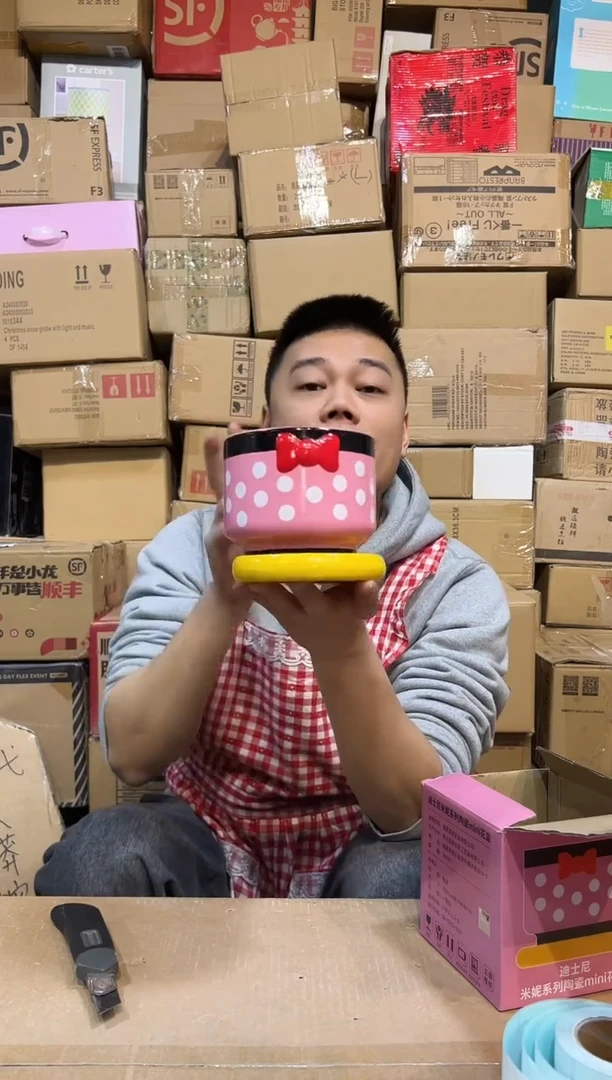 【闪购商品】杯陶瓷原盒米妮花盆