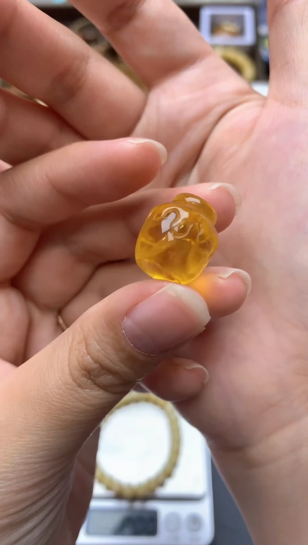 【闪购商品】琥珀珠宝奇石未镶嵌080琥珀蜜蜡 花粉