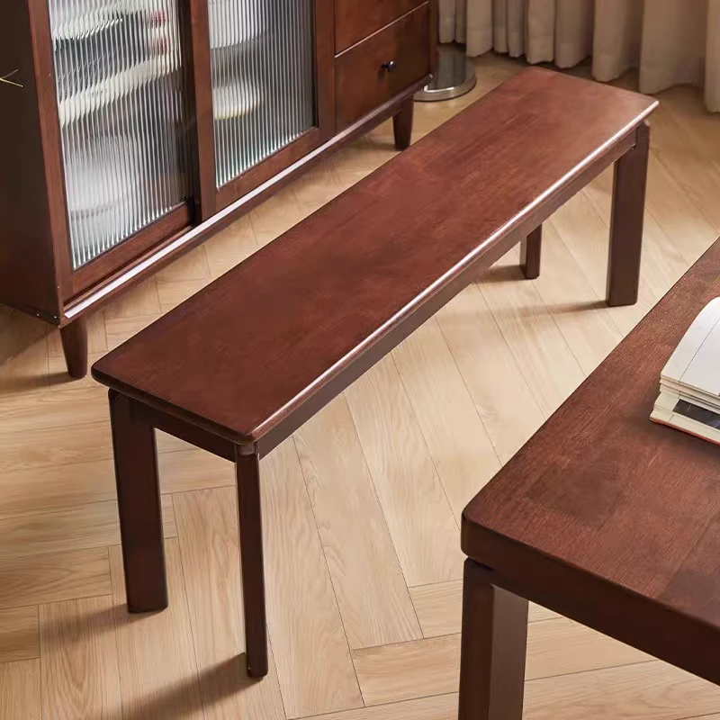 现代简约北欧全实木长条凳家用客厅餐厅床尾换鞋凳