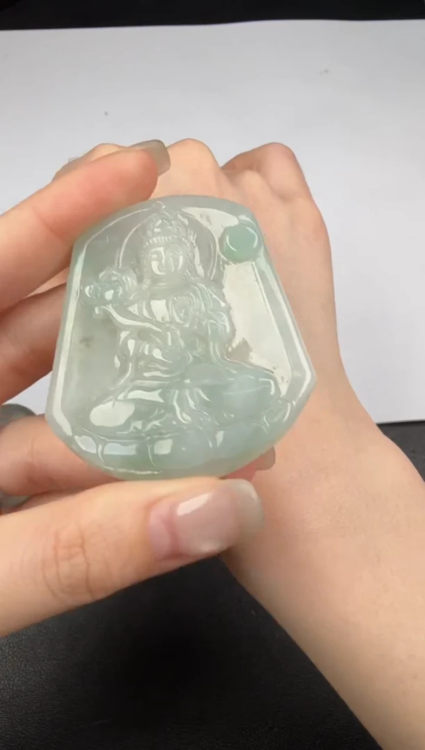 吊坠(不含链)未镶嵌翡翠翡翠饰品-40