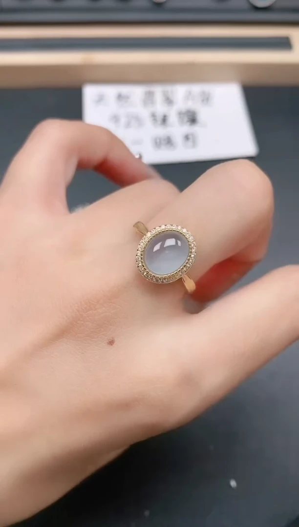 银S925镶嵌戒指翡翠11111